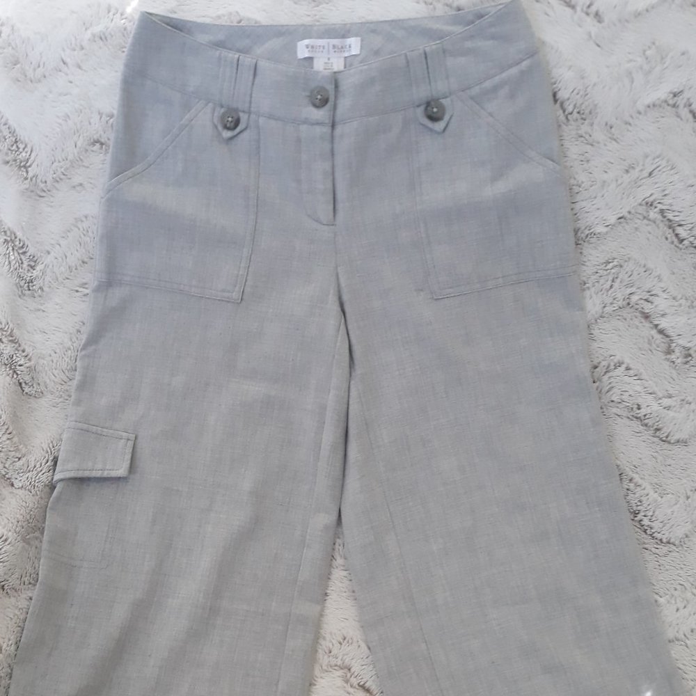 White House Black Market wide leg crop sz0